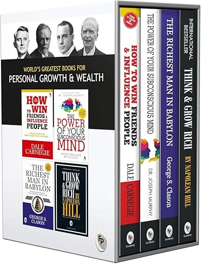 World’s Greatest Books For Personal Growth & Wealth (Set of 4 Books) : Perfect Motivational Gift Set