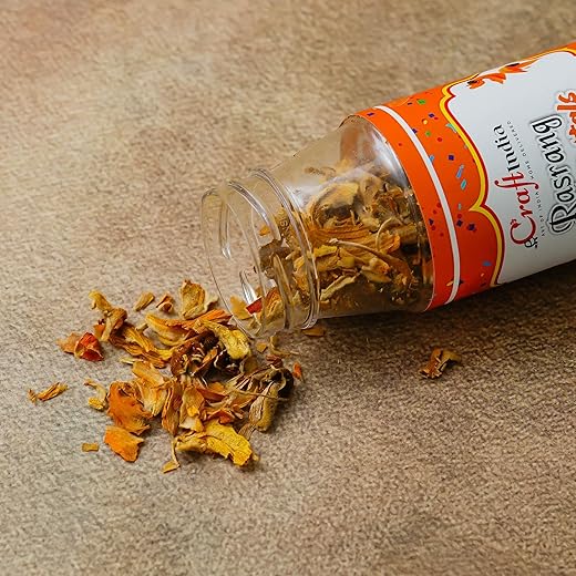 eCraftIndia Sun Dried Tesu Flower Petals - 50 gm | Palash Petals Tesu Ke Phool Kesula Phool Butea Monosperma Dhak ka Phool| Palash Ke Sookhe Phool Organic Color for Playing Holi and Decoration